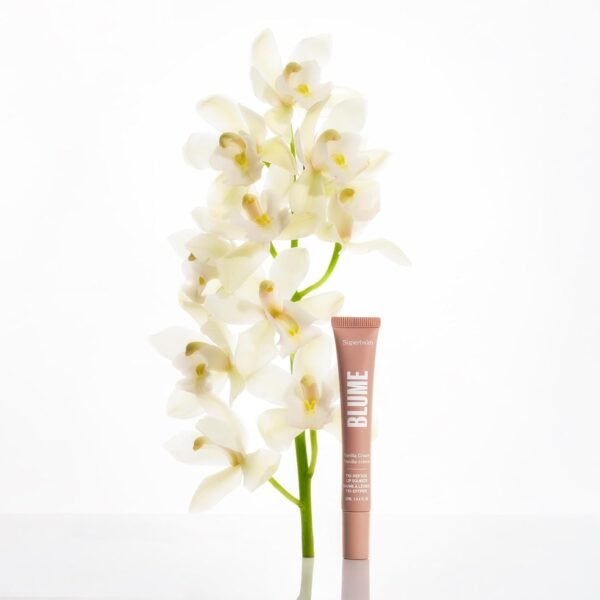 Blume Tri-Peptide Vanilla Lip Balm - Superbalm Lip Moisturizer with Shea Butter and Squalane to Deeply Hydrate & Heal Dry, Cracked Lips - Cruelty Free & Vegan Lip Plumper (0.4 Fl Oz) - Image 4
