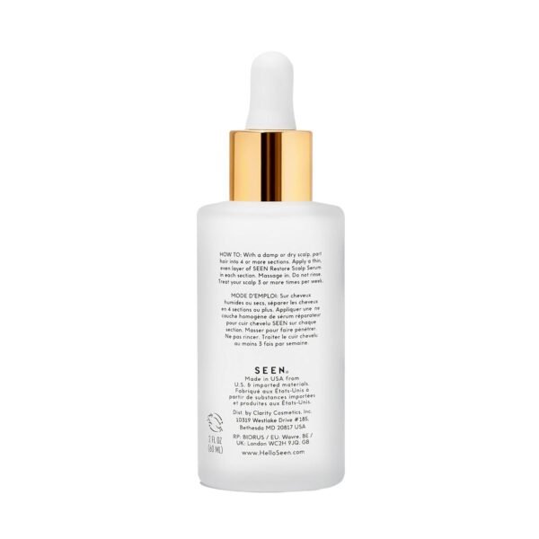 SEEN Restore Scalp Serum, Fragrance-Free - Clinically Proven, Dermatologist-Developed Hydrating Serum, Promotes Healthy Scalp, Safe for Sensitive & Eczema-Prone Skin - Image 3