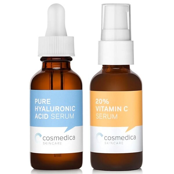 Cosmedica Skincare Set- Vitamin C Super Serum and Pure Hyaluronic Acid - Image 2