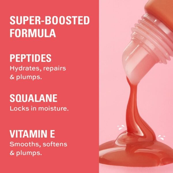 Revolution Beauty, Juicy Peptide Lip Balm, Hydrating & Plumping Lip Balm with Sheer Color, Infused with Vitamin E & Peptides, Clear Ice, 0.27 Fl. Oz - Image 6