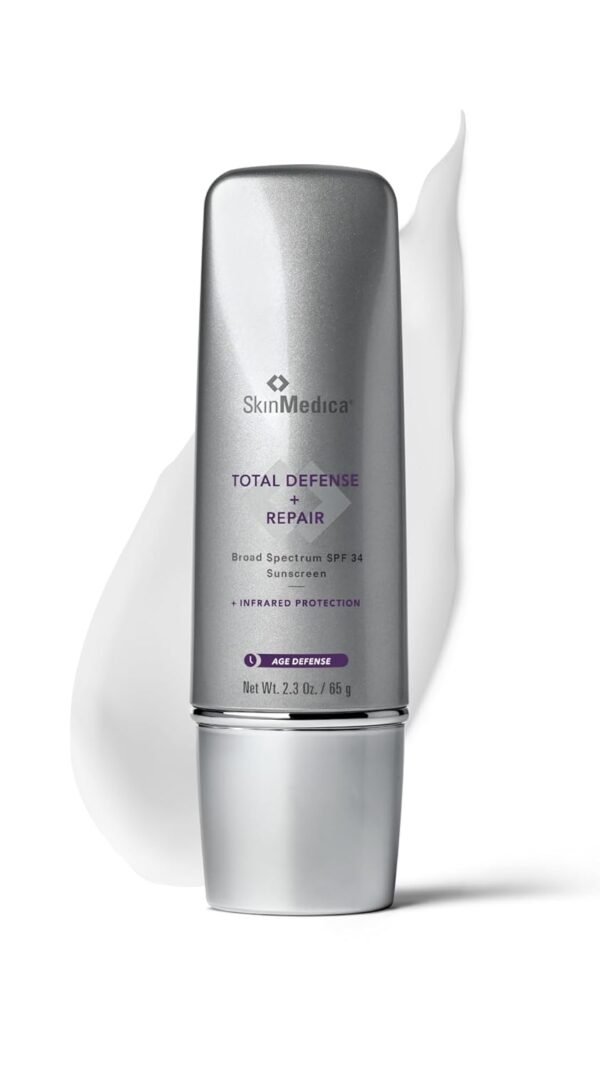 SkinMedica Total Defense + Repair SPF 34 Sunscreen for Face. This Lightweight, Facial Sunscreen is Ideal for Oily and/or Combination Skin, 2.3 Oz - Image 2