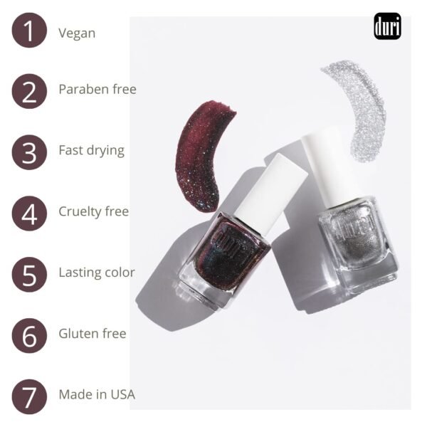 duri Nail Polish, 752 Aha Moment, Pearl White Shimmer, Semi Sheer, Fashion Classic, Wedding Design, Full Coverage, Fast Drying, Long Lasting, Easy to Apply, 0.45 Fl Oz - Image 6