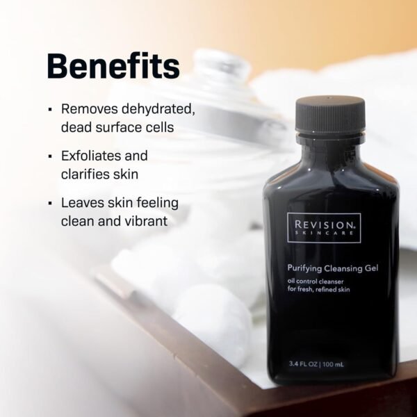 Revision Skincare Purifying Cleansing Gel with Salicylic Acid, Concentrated Exfoliating Daily Face Wash for Oily Skin, 3.4 Ounces - Image 4