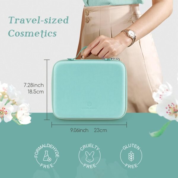 Color Nymph Beginner Makeup Kits Gift for Teens, Makeup Palettes with Reusable Handbag Includes 36 Colors Eyeshadow Blushes Bronzer Highlighter 4 Colors Lipgloss, Lip Oil Brushes Mint Green - Image 4