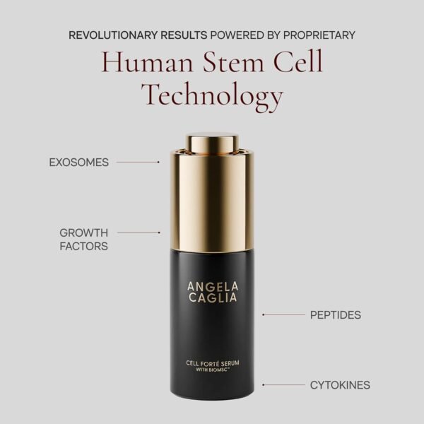 Cell Forté Serum | Billions of Human Stem Cell-derived Exosomes, Growth Factors, and Peptides with Hyaluronic Acid for Fine Lines and Wrinkles - Reduces Sun Damage & Hyperpigmentation - 4 in 1 Formula - Image 8