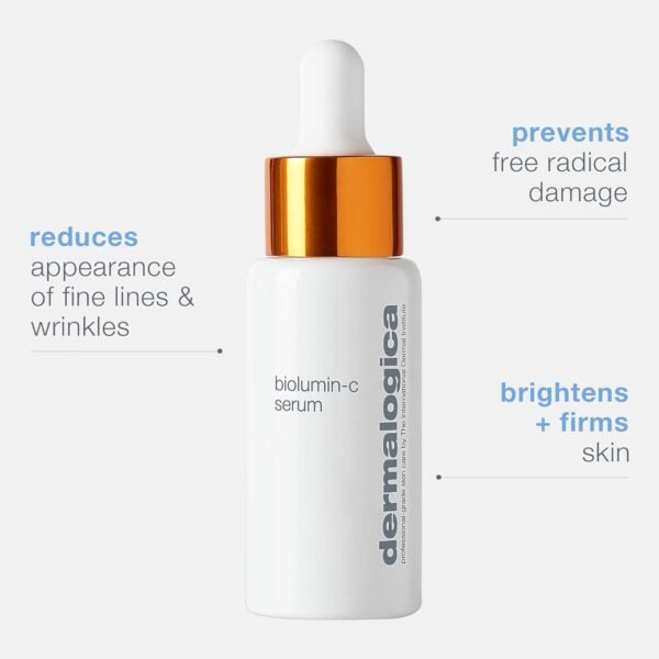 Dermalogica Biolumin-C Serum, Vitamin C Dark Spot Serum for Face with Peptide and AHA - Exfoliates and Reduces Unbalanced Pigmentation for Brighter, Firmer Skin - Image 7