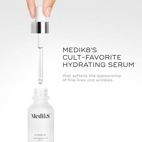 Medik8 Hydr8 B5 - Intense Hydrating, Firming, Hyaluronic Acid Serum for Face - Moisturizing Face Serum for Smooth Complexion - Vitamin B5-1.0 oz - Image 5
