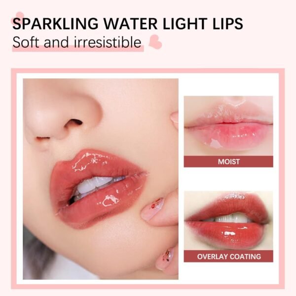 Hydrating Lip Glow Oil, Moisturizing Lip Plumper Gloss, Transparent Plumping Lip Gloss, Lip Oil, Lip Balm for Lip Care and Dry Lips - Image 7