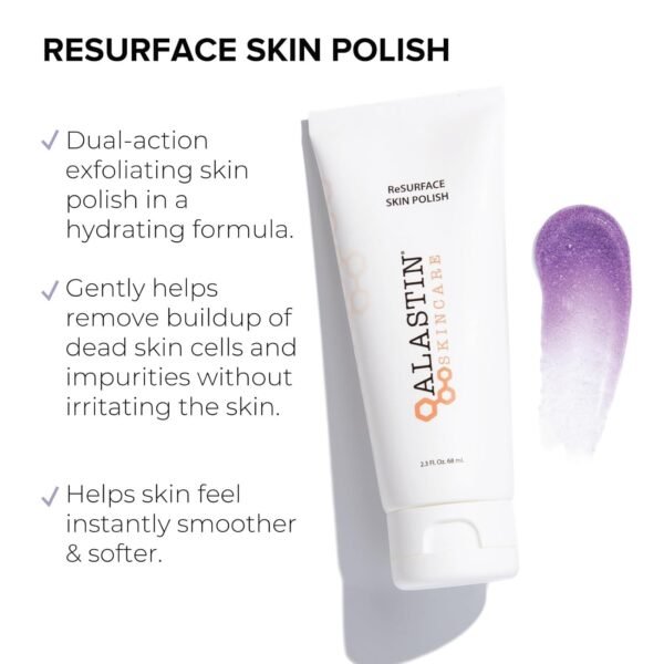 ALASTIN Skincare ReSURFACE Exfoliating Skin Polish (2.3 oz) | Face Scrub For Softer, Smoother Skin | With Glycolic Acid - Image 3