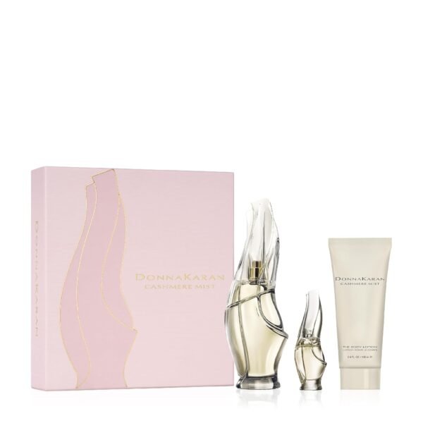 Donna Karan Cashmere Mist Eau de Parfum Everything Cashmere 3 Piece Gift Set For Women - Perfume Spray 3.4 Fl. Oz., Perfume Spray Deluxe Mini 0.17 Fl. Oz., & Body Lotion 3.4 Fl. Oz. - Image 2