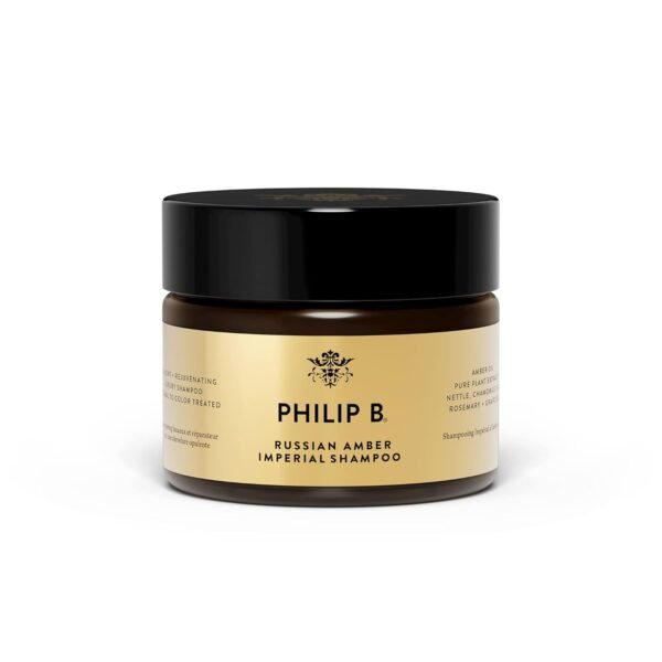 PHILIP B Russian Amber Imperial Shampoo, 12 fl. oz. (355 ml) - Color-Protective Cleanser Restores Frizzy Over-Processed Hair for Weightless Hydration - Image 2