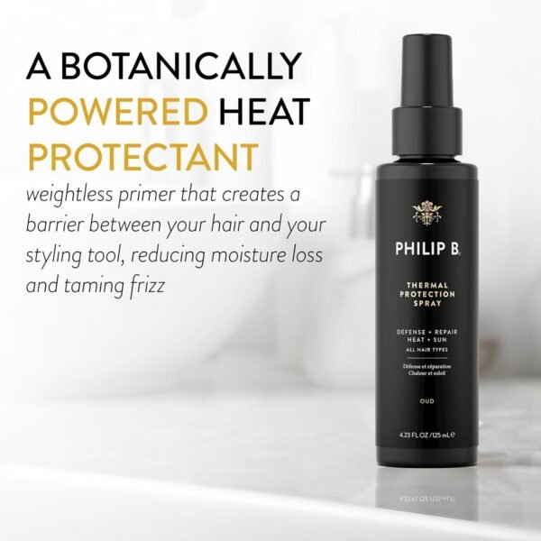 PHILIP B Thermal Protection Spray 4.2 oz. (125 ml) | Plump, Shine & Protect Hair from Heated Hair Tools - Image 3