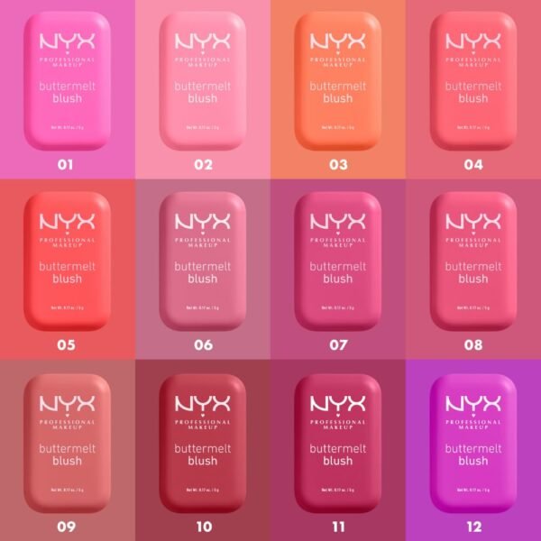 NYX PROFESSIONAL MAKEUP Buttermelt Powder Blush, Fade and Transfer-Resistant Blush, Up to 12HR Make Up Wear, Vegan Formula - Butta With Time - Image 5