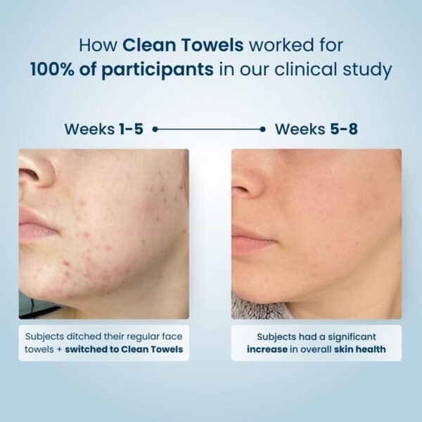 Clean Skin Club Clean Towels XL™, 100% USDA Biobased Face Towel, Disposable Face Towelette, Eczema Association Accepted, Makeup Remover Dry Wipes, Ultra Soft, 50 Ct, 1 Pack - Image 9