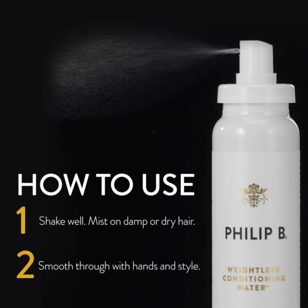 PHILIP B Weightless Conditioning Water - 5.07 fl. oz. (150 ml) - Restores Bounce and Smoothness, Giving Hair Shine & a Fuller Appearance - Image 6