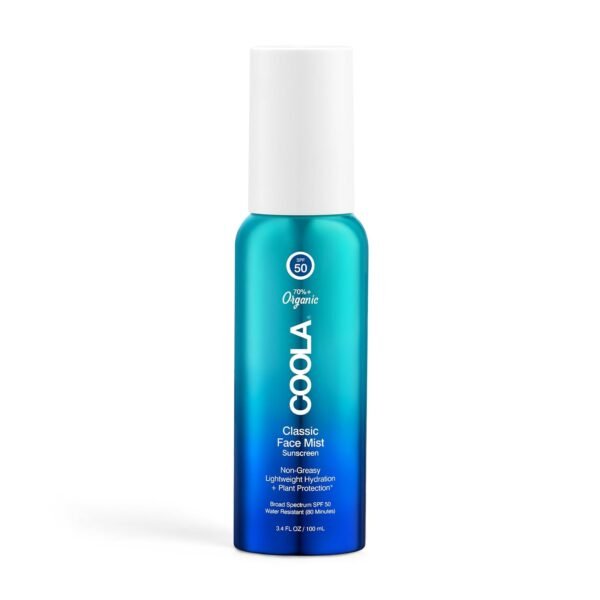 COOLA Organic Sunscreen SPF 50 Sunblock Face Mist, Dermatologist Tested Skin Care for Daily Protection, Vegan and Gluten Free, Natural Fragrance, 3.4 Fl Oz - Image 2