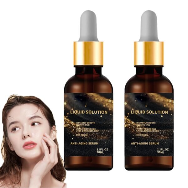2 PCS Olavita Liquid Solution Anti Aging Serum, Intensely Firms Skin Antiaging Face Serum, Olavita Smoothes Wrinkles and Fine Lines - Image 2