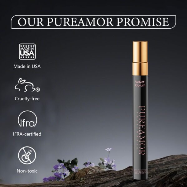 Pheromones Perfumes for Women, Amber Vanilla Perfume, Long Lasting Eau De Parfum Cologne, Enhanced Scents Pheromone Cologne for Men&Women, 0.41 fl.oz Travel Size Perfumes Spray (Velvet Opium) - Image 4