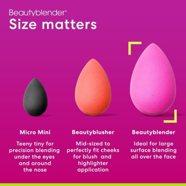 Beautyblender® | Original Pink Beauty Blender Makeup Sponge, Super-Soft Foam Easily Blends Foundations, Powders & Creams, Made in USA, Reusable, Washable, Streak Free Application, Vegan, Cruelty Free - Image 7