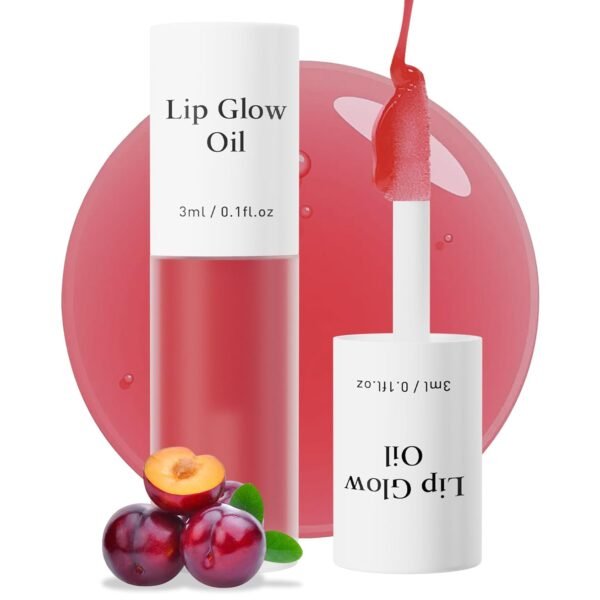Hydrating Lip Glow Oil, Moisturizing Lip Plumper Gloss, Transparent Plumping Lip Gloss, Lip Oil, Lip Balm for Lip Care and Dry Lips - Image 2