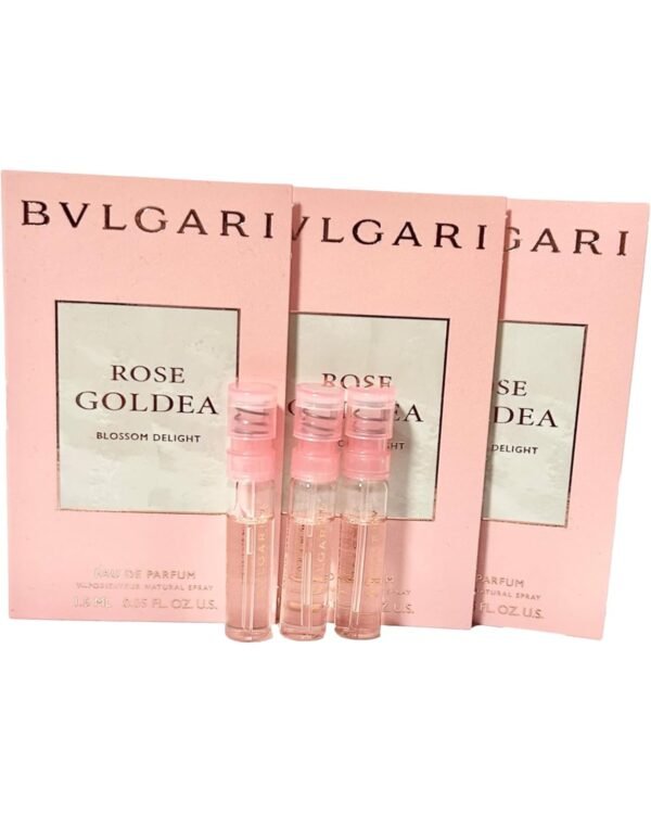 BVLGARI Sample Perfume Rose Goldea Blossom Delight EDP Spray Sample Vials1.5 ml / 0.05 Fl Oz Women Perfume Set of 3 - Image 2
