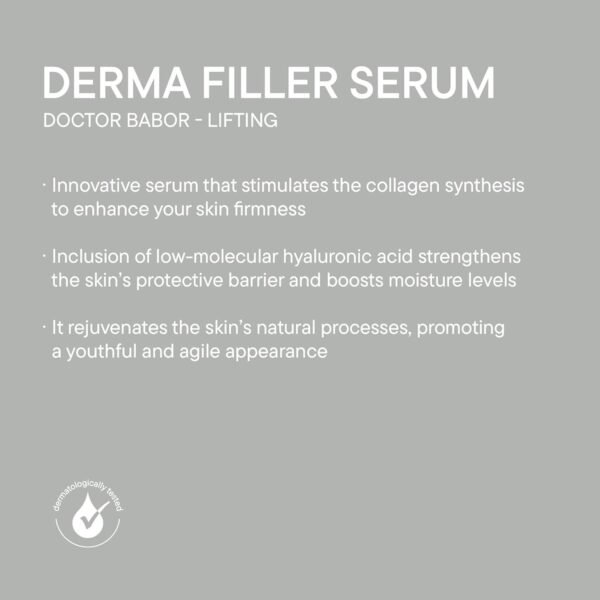 DOCTOR BABOR Lifting Derma Filler Serum, Collagen Peptide Complex, Firmer Smoother Complexion, Hyaluronic Acid Hydrates & Plumps Skin, Reduce Wrinkles and Improve Skin Texture, 1 oz - Image 6