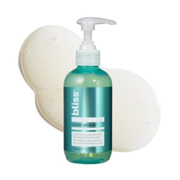 Bliss Clear Genius Clarifying Gel Cleanser – 6.4 Fl Oz – Salicylic Acid BHA to Purify Pores, Remove Excess Oil & Dirt – Non-Drying, Vegan & Cruelty-Free – Tea Tree Scent – Suitable For All Skin Types - Image 2
