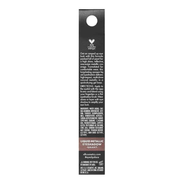 e.l.f. Liquid Metallic Eyeshadow, Quick-Drying, Long-Lasting, Gel-Based Formula For One-Swipe Pigmented Coverage, Vegan & Cruelty-Free, Galaxy - Image 6
