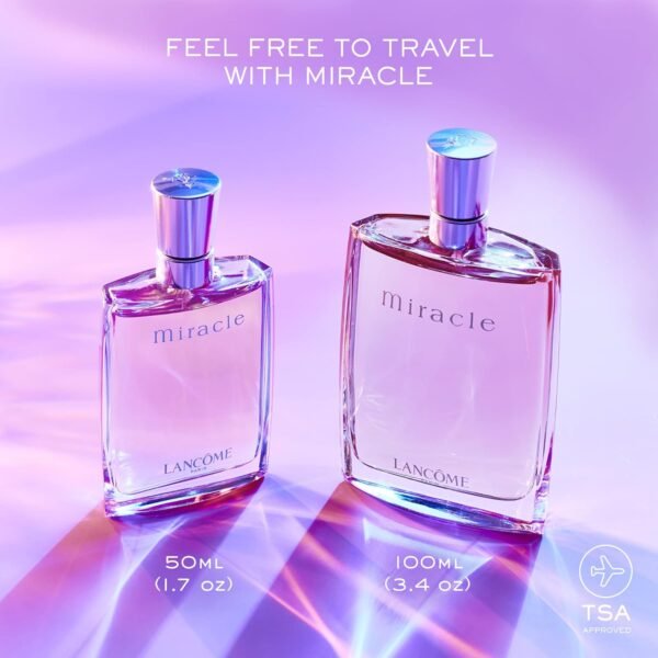 Lancôme Miracle Eau de Parfum - Long Lasting Fragrance with Notes of Magnolia, Ginger & Amber - Spicy & Floral Women's Perfume - Image 4