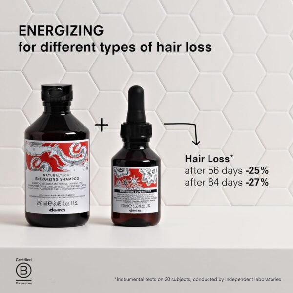 Davines Naturaltech ENERGIZING Shampoo Gentle Cleansing And Protection for Fragile Or Thinning Hair, Revitalize And Energize The Scalp - Image 4