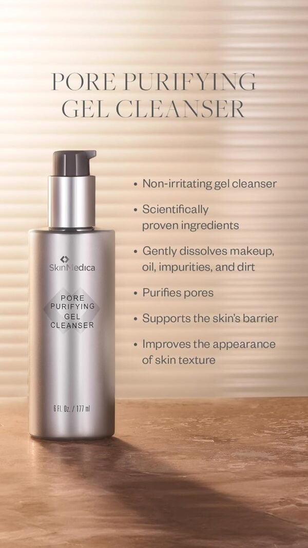 SkinMedica Pore Purifying Gel Cleanser - This Pore Cleaning Gel Cleanser with Clinically Proven Ingredients Dissolves Makeup, Oil, and Impurities, While Purifying Pores, 6 Fl Oz - Image 6