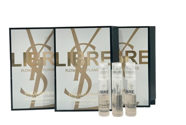 YVES SAINT LAURENT YSL Libre FLOWERS & FLAMES EDP Sample Women Perfume 1.2 ml / 0.04 oz - set of 3 - Image 2