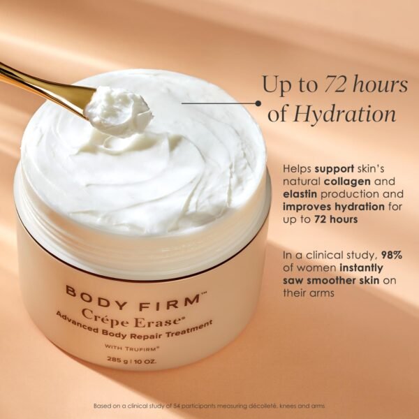 BODY FIRM Crepe Erase Advanced Body Repair Treatment, Anti-Aging Wrinkle Cream, Support Skins Natural Elastin & Collagen Production - 10oz - Image 6