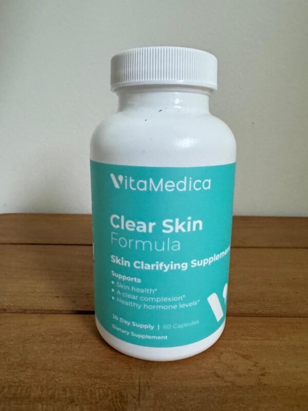 VitaMedica Clear Skin Vitamin Formula | Noncystic Acne Supplement for Skin Clearing | Breakout Treatment for Women and Men | Vitamins A, C, E, Selenium, Chromium, and Zinc for Skin Health | 2 Pack - Image 9