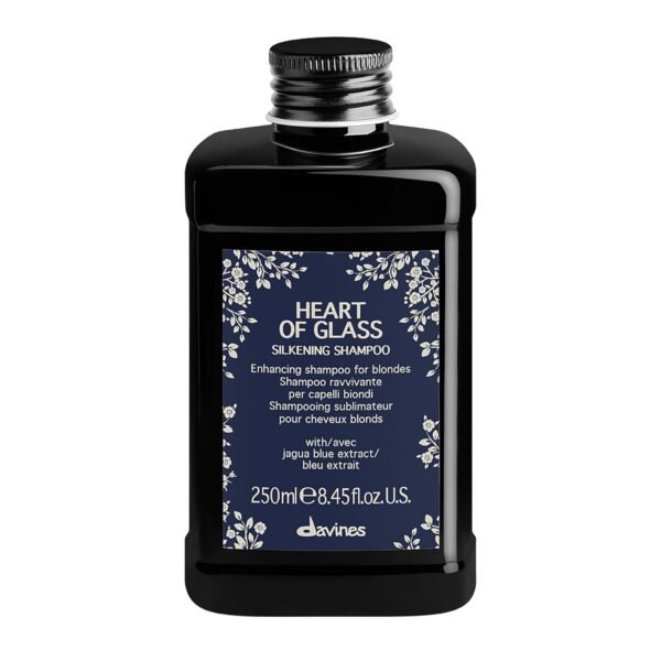 Davines Heart of Glass Silkening Shampoo for Blonde Care, Nourishing Protection for Natural Or Cosmetically Treated Hair - Image 2
