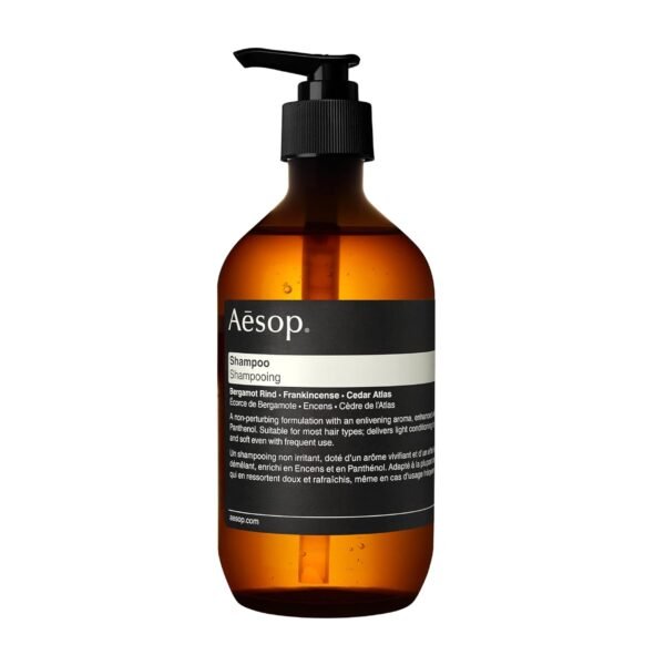 Aesop Shampoo | Soften Hair, Restore Shine | Bergamot Rind, Frankincense, Cedar Atlas | 16.9 oz / 500mL - Image 2