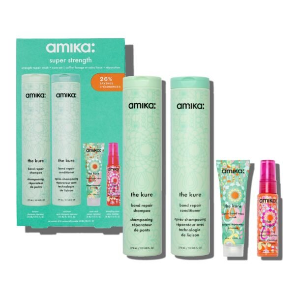 amika super strength repair wash + care set - Image 2
