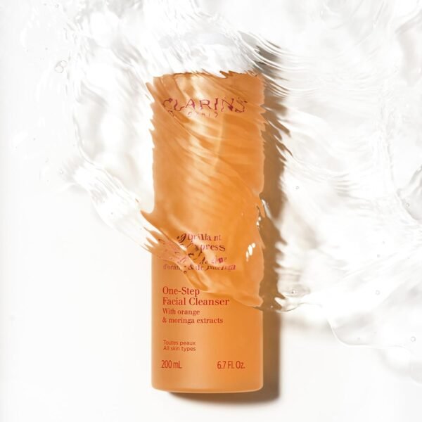 Clarins One-Step Facial Cleanser With Orange Extract | 2-In-1 Cleanser and Exfoliator | Restores Radiance | No Rinsing Necessary | All Skin Types | 6.8 Ounces - Image 6
