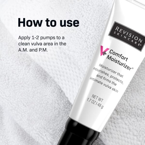 Revision Skincare V+ Comfort Moisturizer™, Intimate Area Moisturizer, Vulva Cream for Dryness, Hormone Free, Fragrance Free, 1.7 oz - Image 4
