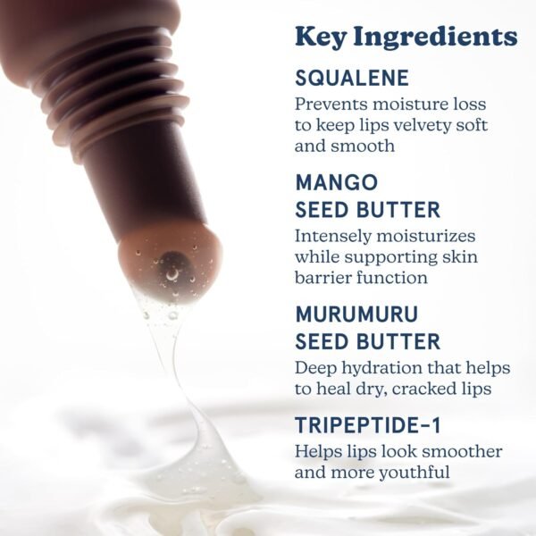 Blume Tri-Peptide Vanilla Lip Balm - Superbalm Lip Moisturizer with Shea Butter and Squalane to Deeply Hydrate & Heal Dry, Cracked Lips - Cruelty Free & Vegan Lip Plumper (0.4 Fl Oz) - Image 7