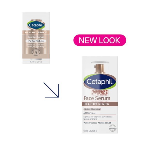 Cetaphil Healthy Renew Anti Aging Face Serum 1 Oz, Retinol Alternative Serum for Face with Niacinamide & Peptides, Skincare for Sensitive Skin with Vitamin B Complex, Fragrance Free - Image 3
