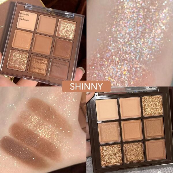 Neutral Nude Brown Smokey Eye Shadow Palette,Rose Gold Bronze Naked Cream Eyeshadow Palette Makeup,Highly Pigmented Natural Eyeshadow for Eyes Long Lasting Naturing-Looking - Image 7