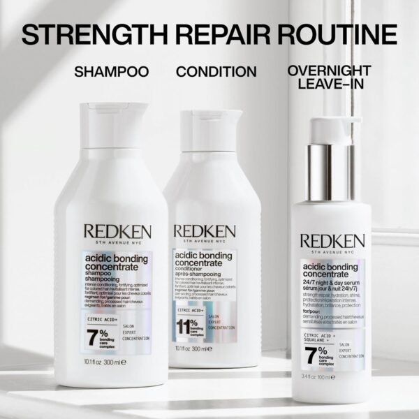 Redken Acidic Bonding Concentrate 24/7 Night & Day Serum For Damaged Hair - Nourishes & Restores, Overnight Repair & Protection - Image 9