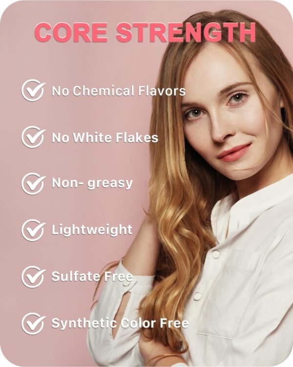 ‌4-in-1 Styling Cream for Flyaways & Curl Defining, Non-Greasy Smoothing Cream for Women & Kids, Add Shine Slick Back Hair, No White Flakes & Chemical Flavors Fly Away Hair Tamer - Image 6