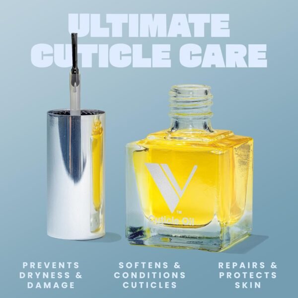 V Beauty Pure Cuticle Oil Nail Care - Natural Nail Oil Cuticle Softener Moisturizes & Conditions Cuticle Area & Nail Beds - Cuticle Care Nail Products for Manicure & Pedicure, 15ml - Image 5