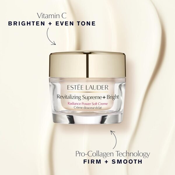Estée Lauder Revitalizing Supreme+ Bright Radiance Power Soft Cream Moisturizer with Vitamin C | For Dullness, 1.7 Ounce - Image 4