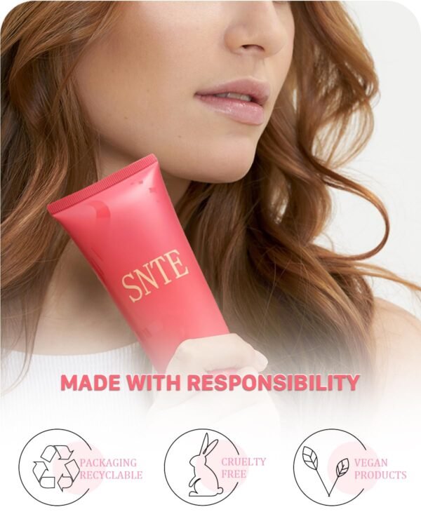 ‌4-in-1 Styling Cream for Flyaways & Curl Defining, Non-Greasy Smoothing Cream for Women & Kids, Add Shine Slick Back Hair, No White Flakes & Chemical Flavors Fly Away Hair Tamer - Image 7