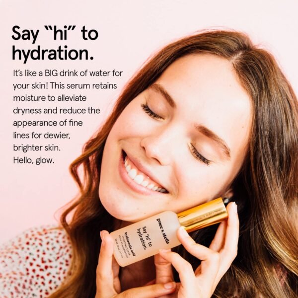 grace & stella Award Winning Hyaluronic Acid Serum (50ml/1.7 fl oz) Hydrating Hyaluronic Acid Serum for Face - Acido Hialuronico for Women - Remove Fine Lines, Wrinkles, Anti Aging - Vegan Skincare - Image 3