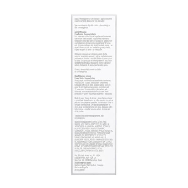 Elizabeth Arden Eight Hour Cream, All-Over Miracle Oil, For Face, Body & Hair, 3.4 Oz - Image 18
