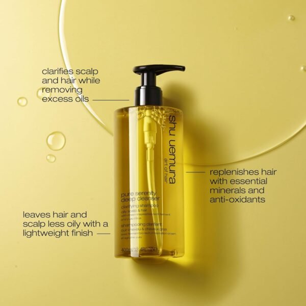 Pure Serenity Clarifying Shampoo - Removes Dirt and Product Buildup, Balances and Removes Excess Oil, 13.4 Fl Oz - Image 4